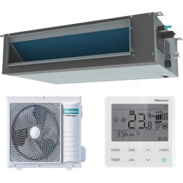 Инверторная сплит-система канального типа серии HEAVY EU DC INVERTER R32 Wi-Fi AUD-24UX4RFM8/AUW-24U4RJ7 WI-FI (комплект)